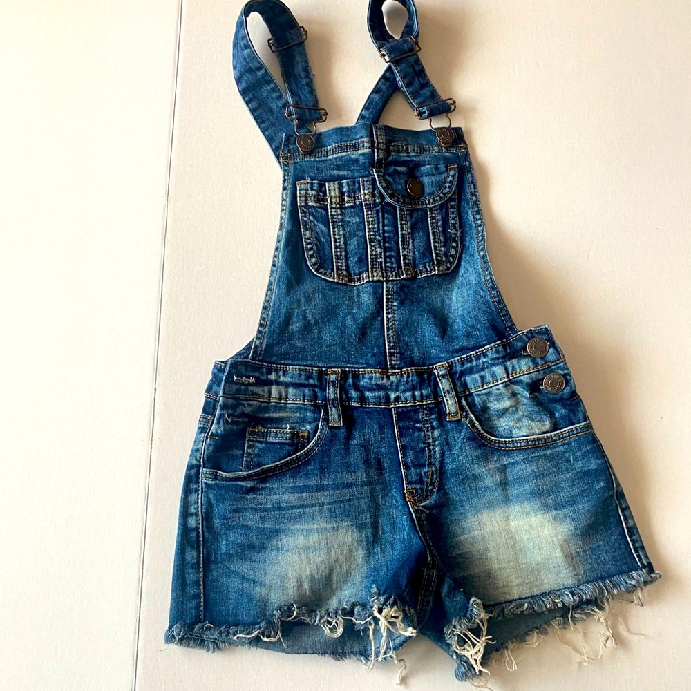 Denim Shorts Overalls